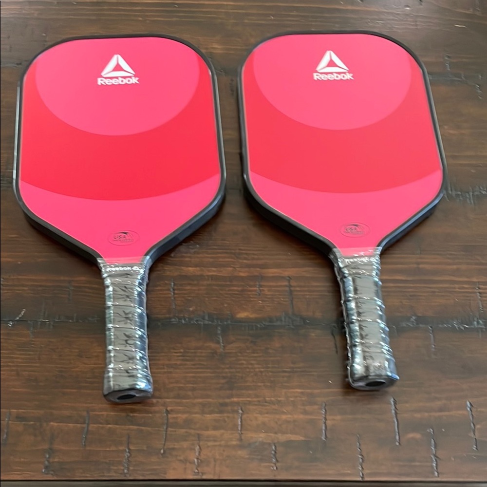 Two Reebok Red Pickleball Paddles - Picture 2 of 7